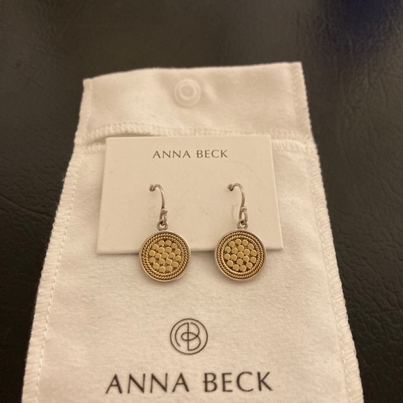 Anna Beck Small Disc Earrings. NWOT. - Picture 6 of 6